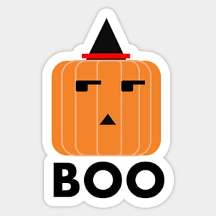 Halloween Pumpkin Boo Bored Sticker